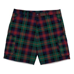 ScotsTee Shop Scottish McLennan Modern Tartan Plaid Cargo Shorts for Men
