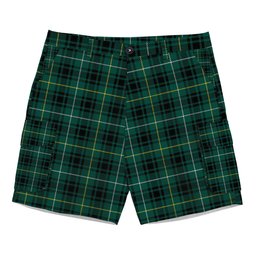 ScotsTee Shop Scottish MacIvor Hunting Modern Tartan Plaid Cargo Shorts for Men