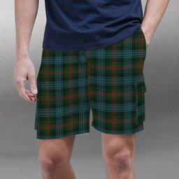 ScotsTee Shop Scottish Ross Hunting Tartan Plaid Cargo Shorts for Men