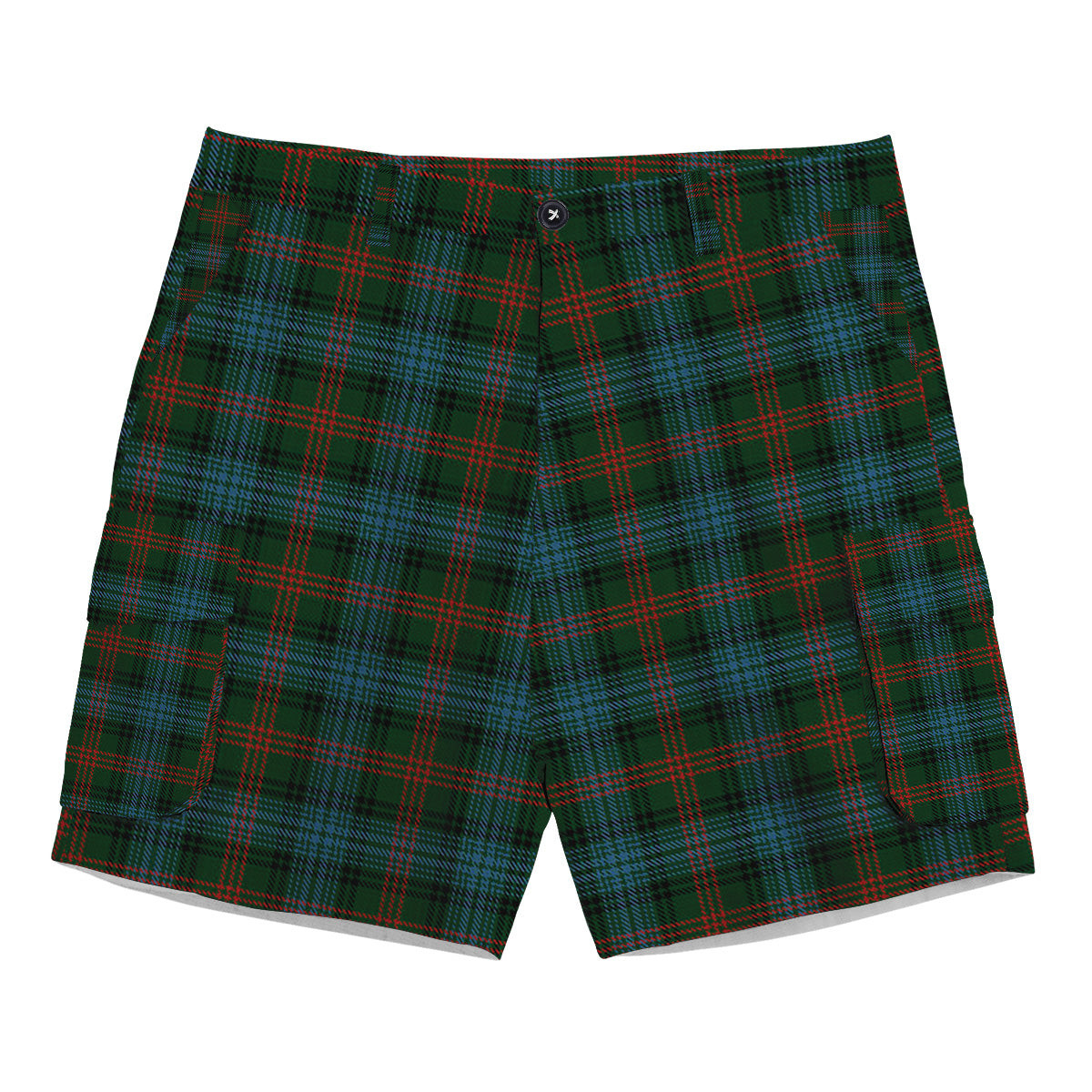 ScotsTee Shop Scottish Ross Hunting Tartan Plaid Cargo Shorts for Men