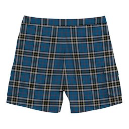 ScotsTee Shop Scottish Thompson Society Dress Blue Tartan Plaid Cargo Shorts for Men