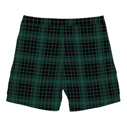 ScotsTee Shop Scottish MacAulay Hunting Modern Tartan Plaid Cargo Shorts for Men
