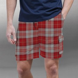 ScotsTee Shop Scottish Menzies 3 Tartan Plaid Cargo Shorts for Men