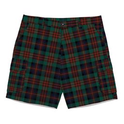 ScotsTee Shop Scottish McDuff Hunting Modern Tartan Plaid Cargo Shorts for Men