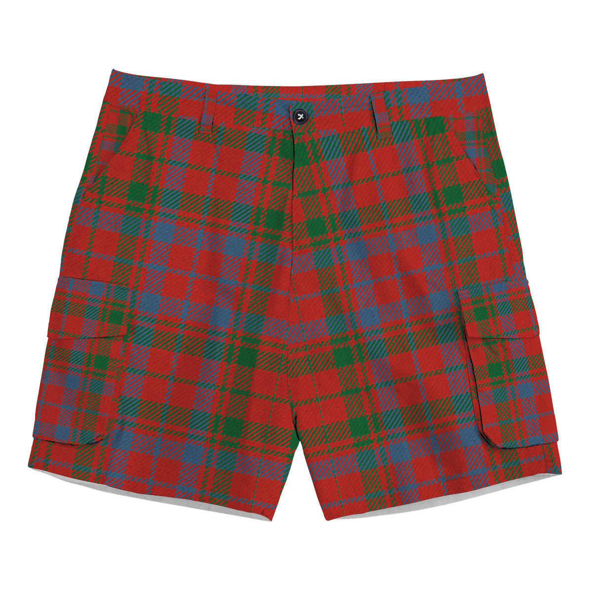 ScotsTee Shop Scottish Lumsden of Kintore Ancient Tartan Plaid Cargo Shorts for Men