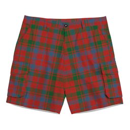 ScotsTee Shop Scottish Lumsden of Kintore Ancient Tartan Plaid Cargo Shorts for Men