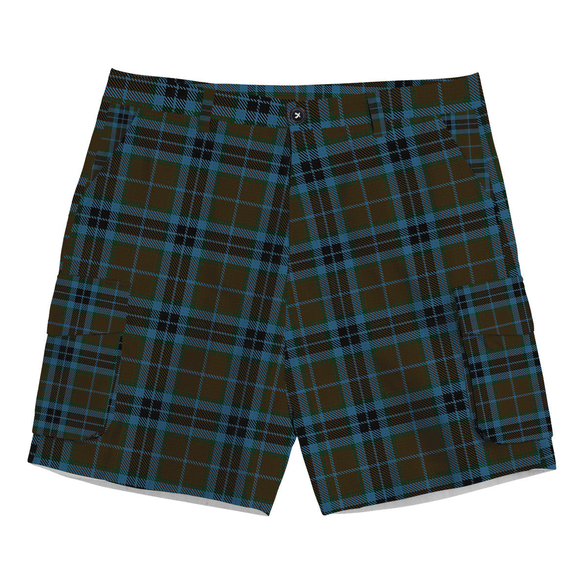 ScotsTee Shop Scottish Thomson Hunting Tartan Plaid Cargo Shorts for Men