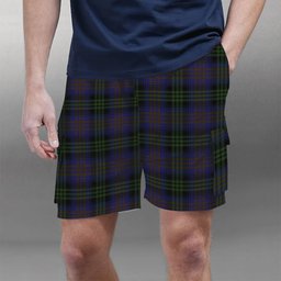 ScotsTee Shop Scottish Lysaght Hunting Tartan Plaid Cargo Shorts for Men