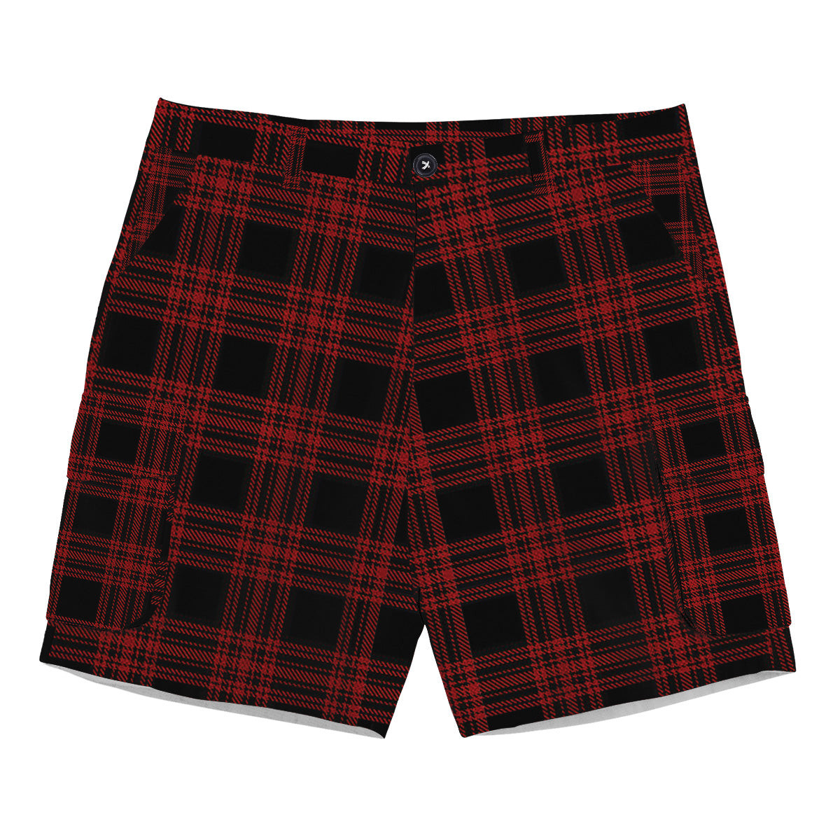 ScotsTee Shop Scottish Menzies Hunting Tartan Plaid Cargo Shorts for Men