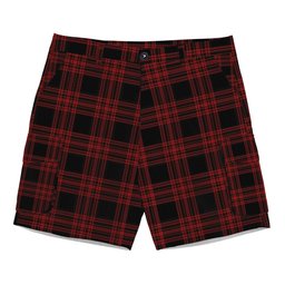 ScotsTee Shop Scottish Menzies Hunting Tartan Plaid Cargo Shorts for Men