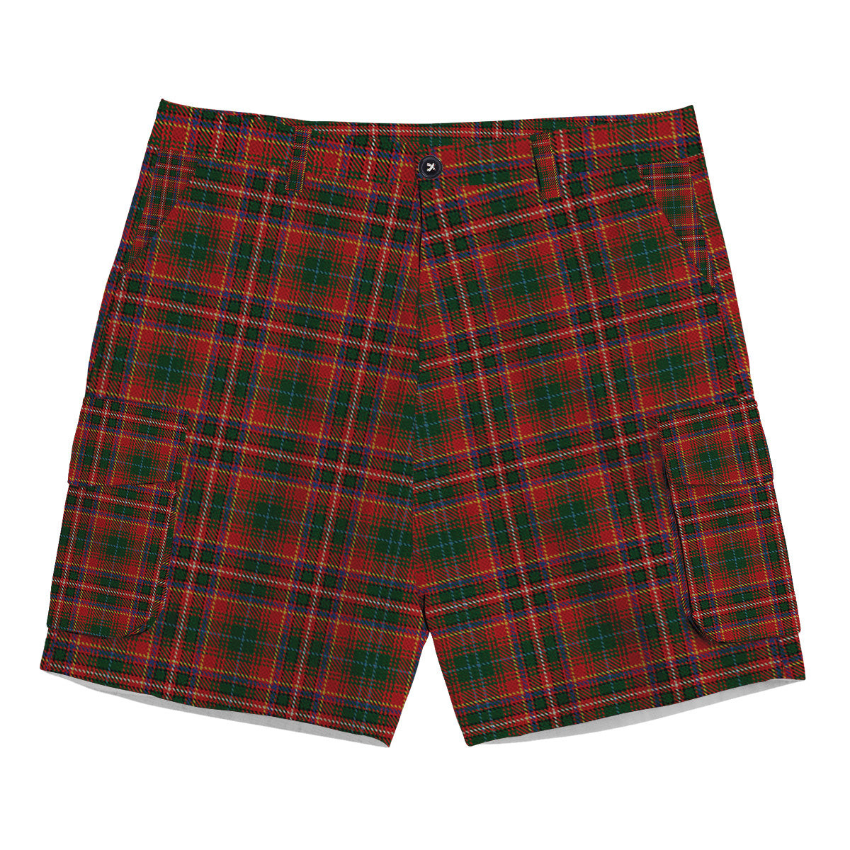 ScotsTee Shop Scottish MacInnes Hastie Tartan Plaid Cargo Shorts for Men