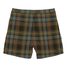 ScotsTee Shop Scottish Stewart Hunting Weathered Tartan Plaid Cargo Shorts for Men
