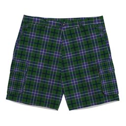 ScotsTee Shop Scottish Wishart Hunting SC Tartan Plaid Cargo Shorts for Men