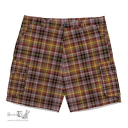 ScotsTee Shop Scottish MacKay of Strathnaver Ancient Tartan Plaid Cargo Shorts for Men