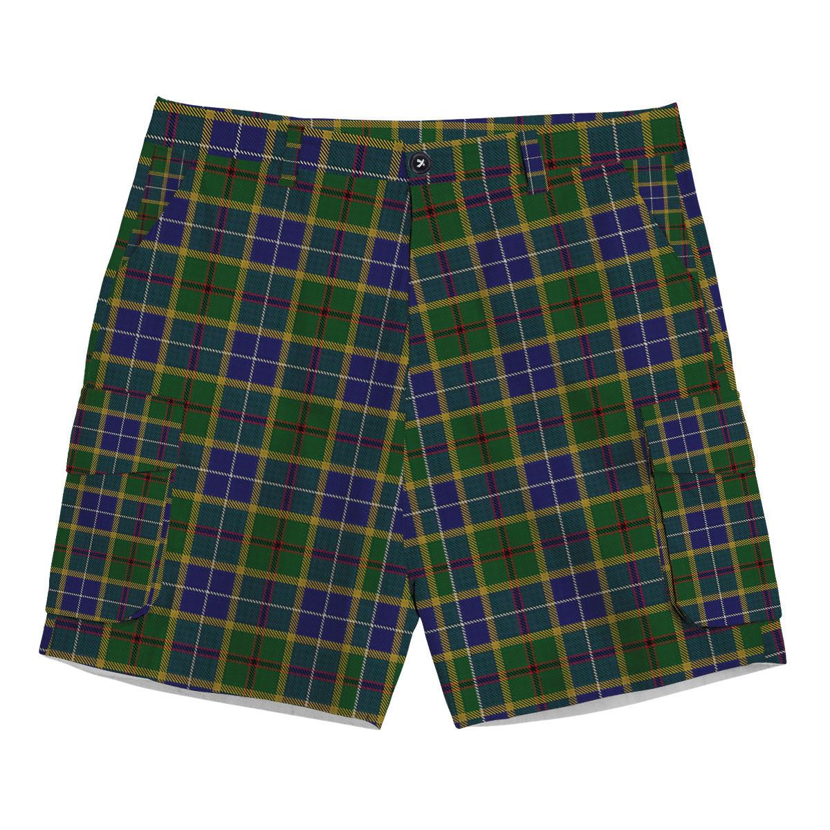 ScotsTee Shop Scottish Turnbull of Thornton Tartan Plaid Cargo Shorts for Men