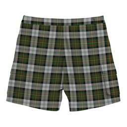 ScotsTee Shop Scottish Gillies Dress Green Tartan Plaid Cargo Shorts for Men