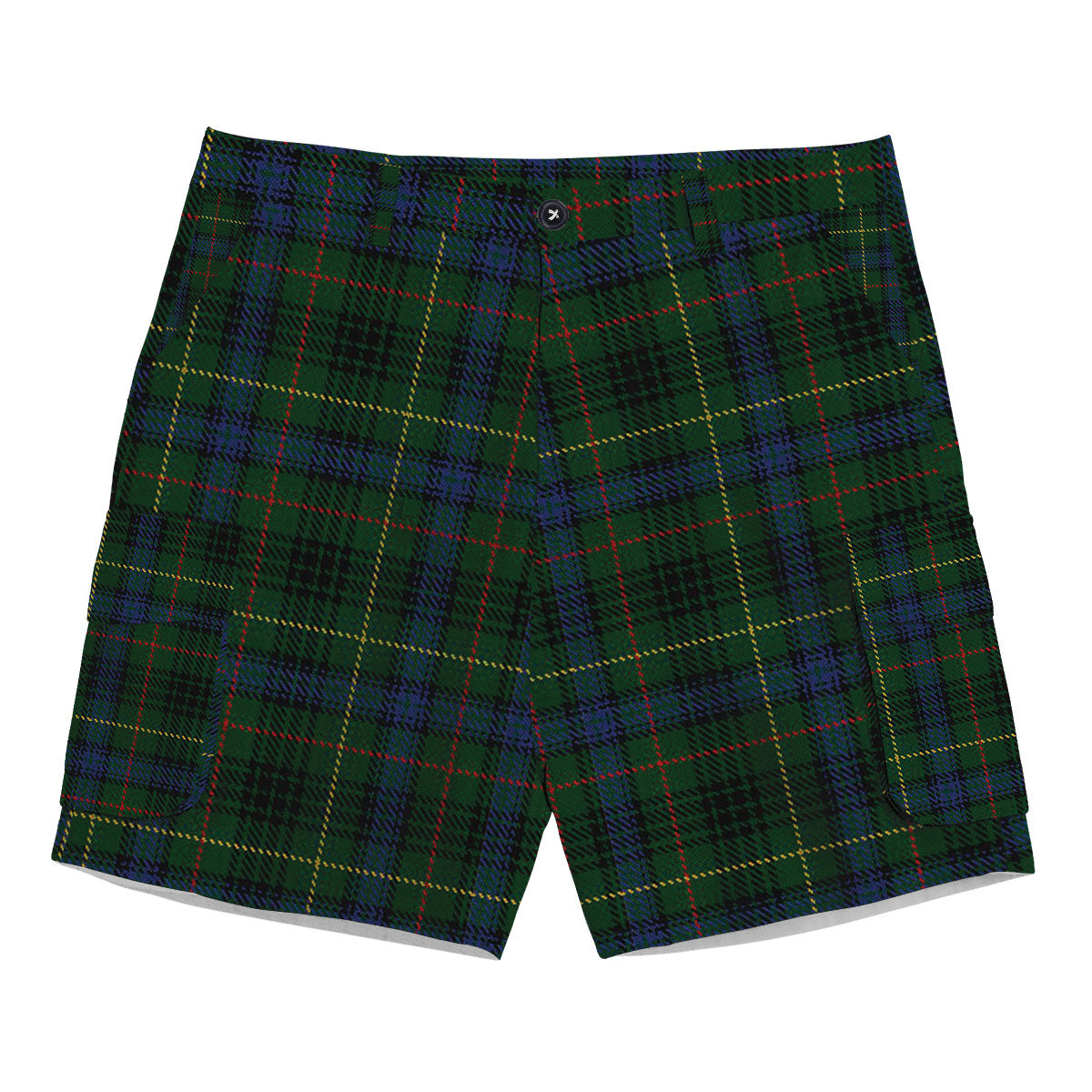 ScotsTee Shop Scottish Stewart Hunting Modern Tartan Plaid Cargo Shorts for Men