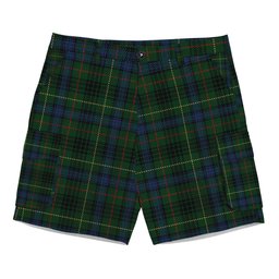 ScotsTee Shop Scottish Stewart Hunting Modern Tartan Plaid Cargo Shorts for Men