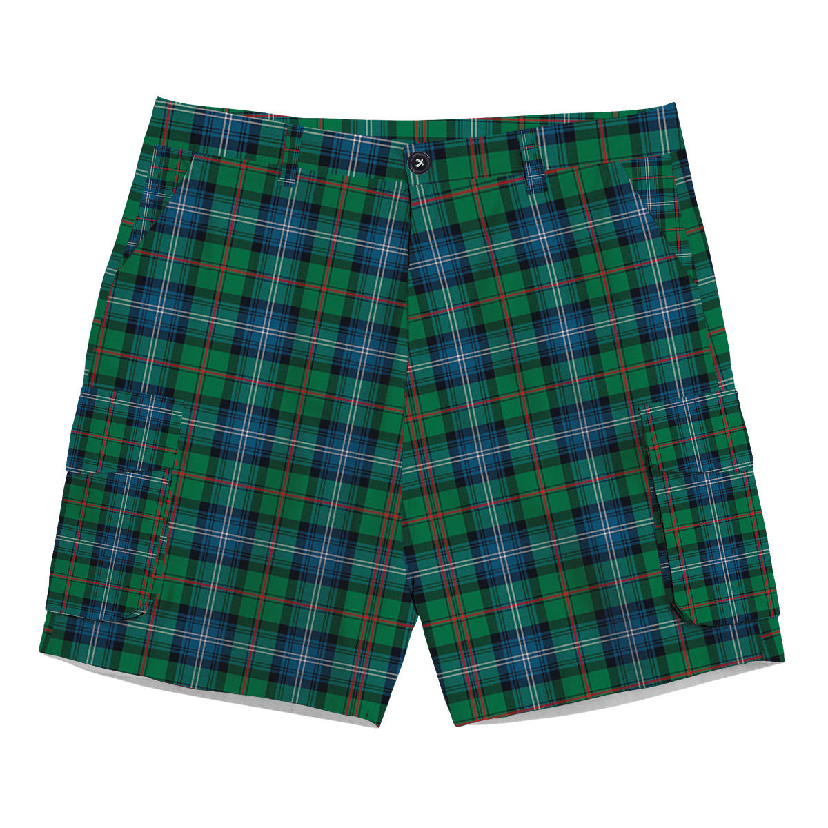 ScotsTee Shop Scottish Urquhart Ancient Tartan Plaid Cargo Shorts for Men