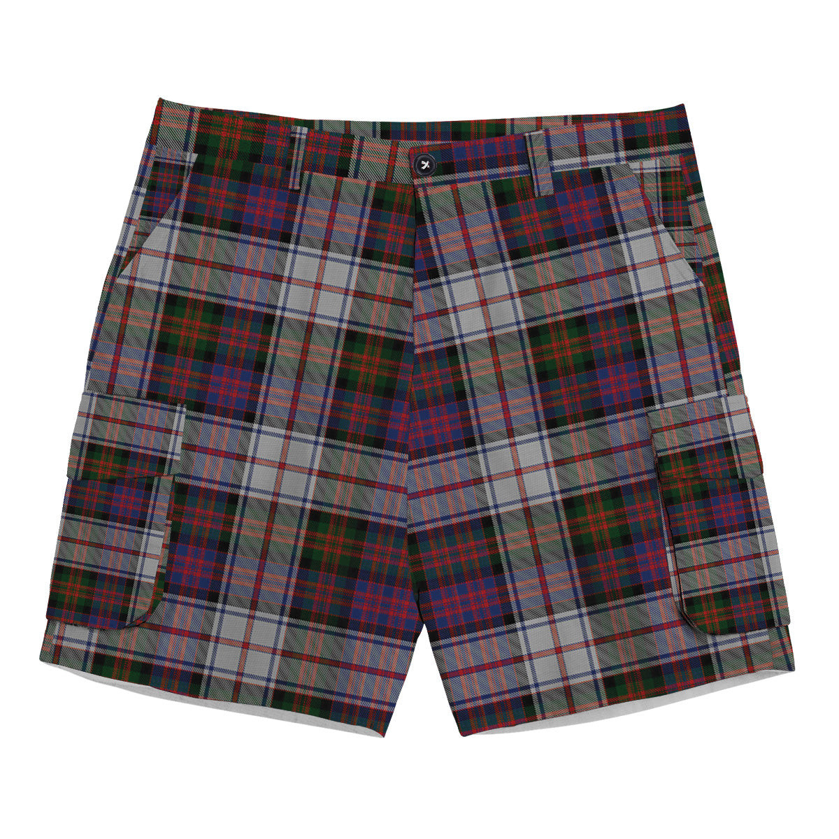 ScotsTee Shop Scottish McDonald Dress Modern Tartan Plaid Cargo Shorts for Men
