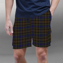 ScotsTee Shop Scottish Highfield Hunting Tartan Plaid Cargo Shorts for Men