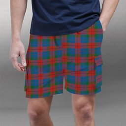 ScotsTee Shop Scottish Skene of Cromar Ancient Tartan Plaid Cargo Shorts for Men