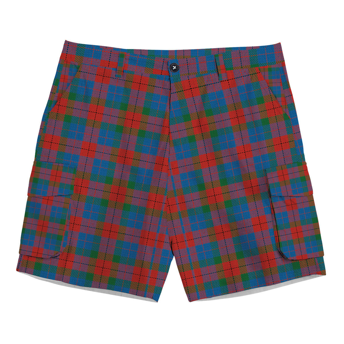 ScotsTee Shop Scottish Skene of Cromar Ancient Tartan Plaid Cargo Shorts for Men