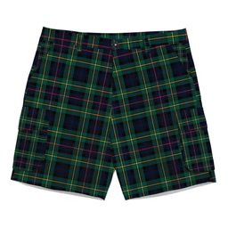 ScotsTee Shop Scottish MacLeod of Skye Modern Tartan Plaid Cargo Shorts for Men