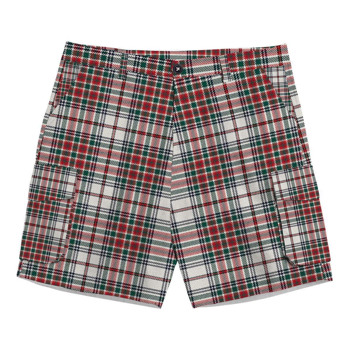 ScotsTee Shop Scottish McBain Dress Modern Tartan Plaid Cargo Shorts for Men