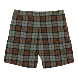 ScotsTee Shop Scottish MacLeod Of Harris Weathered Tartan Plaid Cargo Shorts for Men