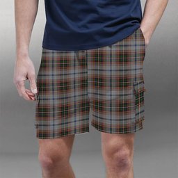 ScotsTee Shop Scottish Innes Red Dress Dance Tartan Plaid Cargo Shorts for Men