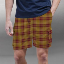 ScotsTee Shop Scottish MacMillan Dress Tartan Plaid Cargo Shorts for Men
