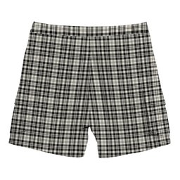ScotsTee Shop Scottish Scott Black and White Ancient Tartan Plaid Cargo Shorts for Men