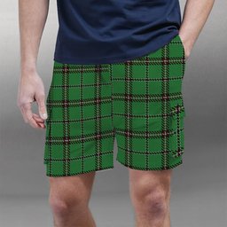 ScotsTee Shop Scottish Leach Hunting Tartan Plaid Cargo Shorts for Men