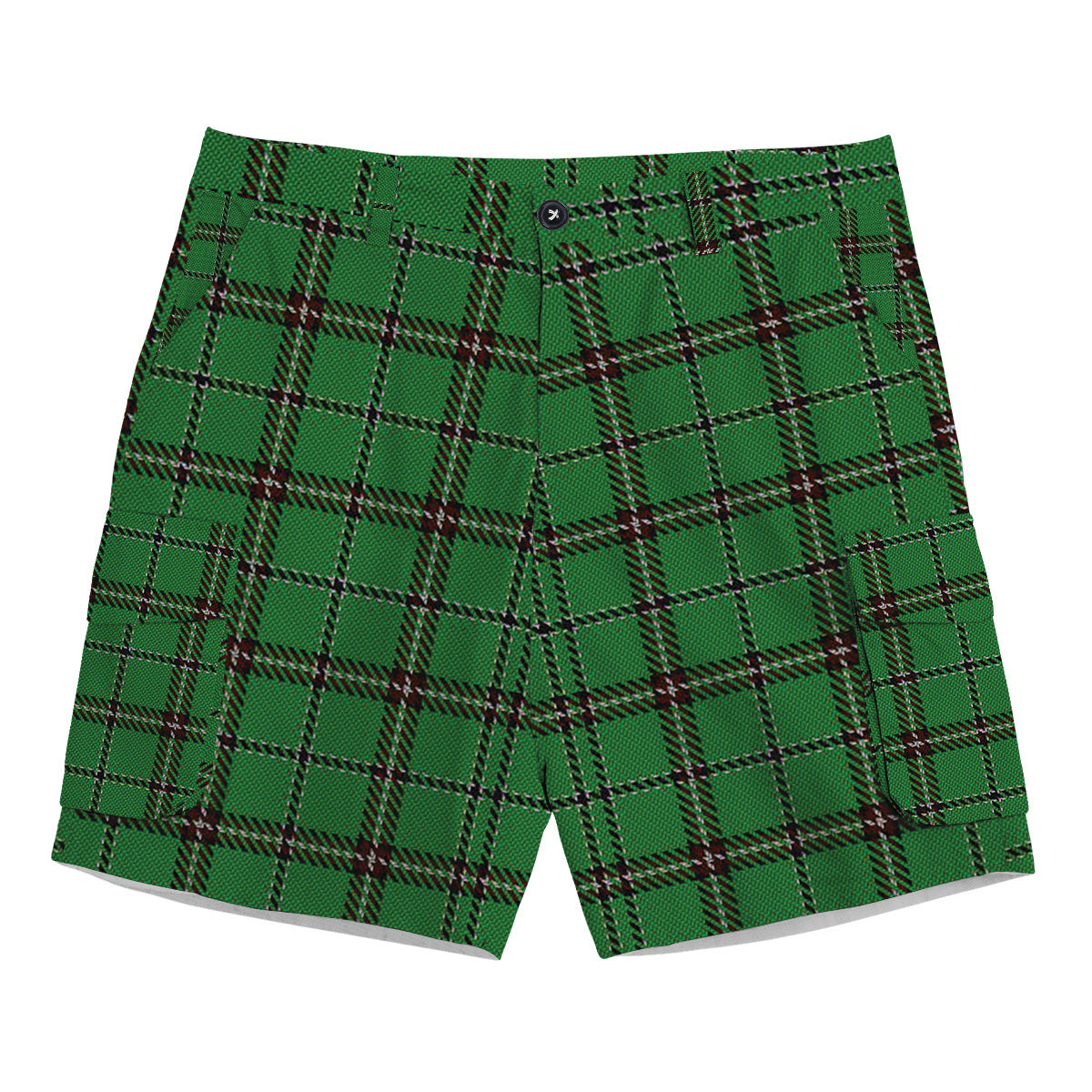 ScotsTee Shop Scottish Leach Hunting Tartan Plaid Cargo Shorts for Men