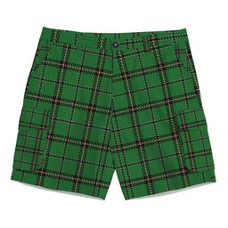 ScotsTee Shop Scottish Leach Hunting Tartan Plaid Cargo Shorts for Men