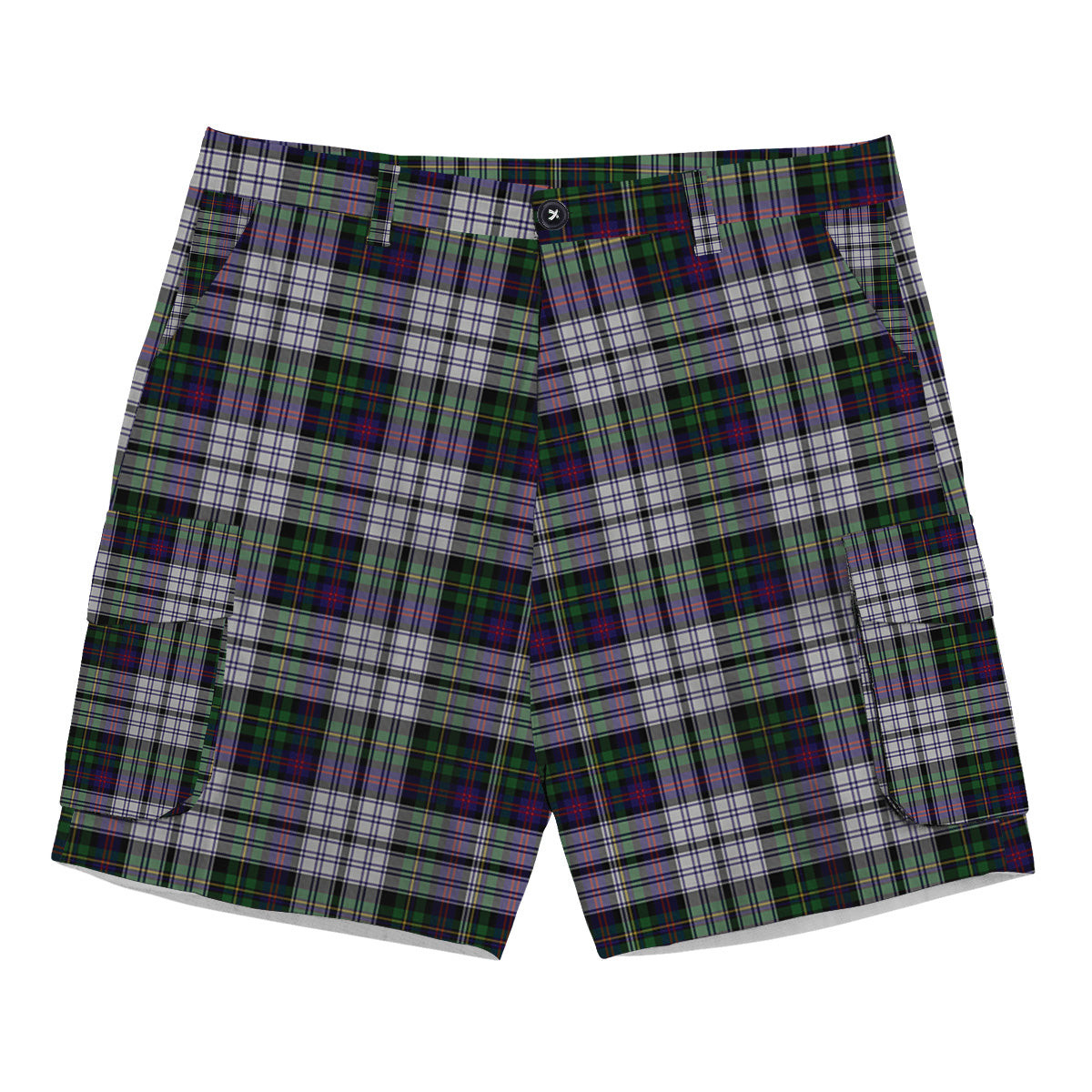 ScotsTee Shop Scottish Malcolm Dress Lochcarron 2005 Tartan Plaid Cargo Shorts for Men