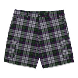 ScotsTee Shop Scottish Malcolm Dress Lochcarron 2005 Tartan Plaid Cargo Shorts for Men