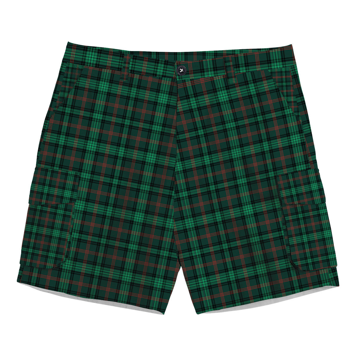 ScotsTee Shop Scottish Ross Hunting Modern Tartan Plaid Cargo Shorts for Men