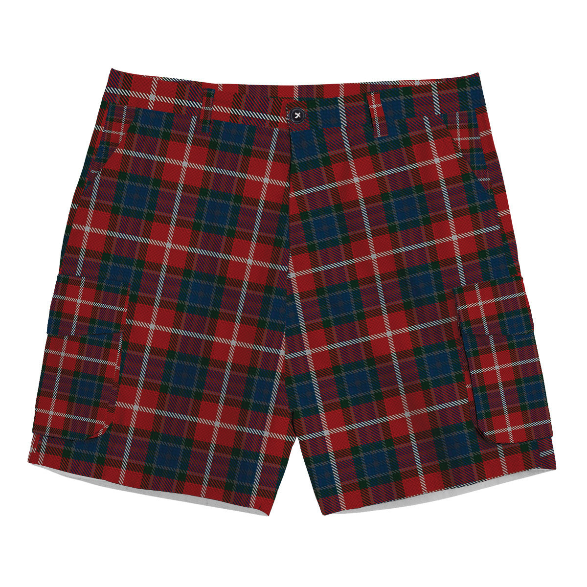 ScotsTee Shop Scottish Nicolson of Lewis Tartan Plaid Cargo Shorts for Men