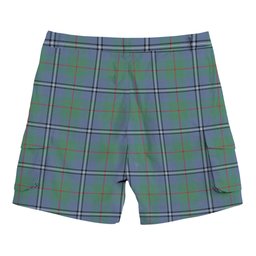 ScotsTee Shop Scottish Irvine of Glentulchan Ancient Tartan Plaid Cargo Shorts for Men
