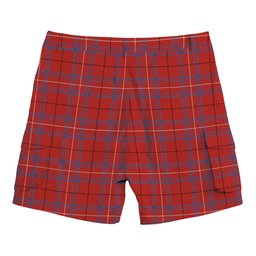 ScotsTee Shop Scottish Rose of Kilravock Ancient Tartan Plaid Cargo Shorts for Men