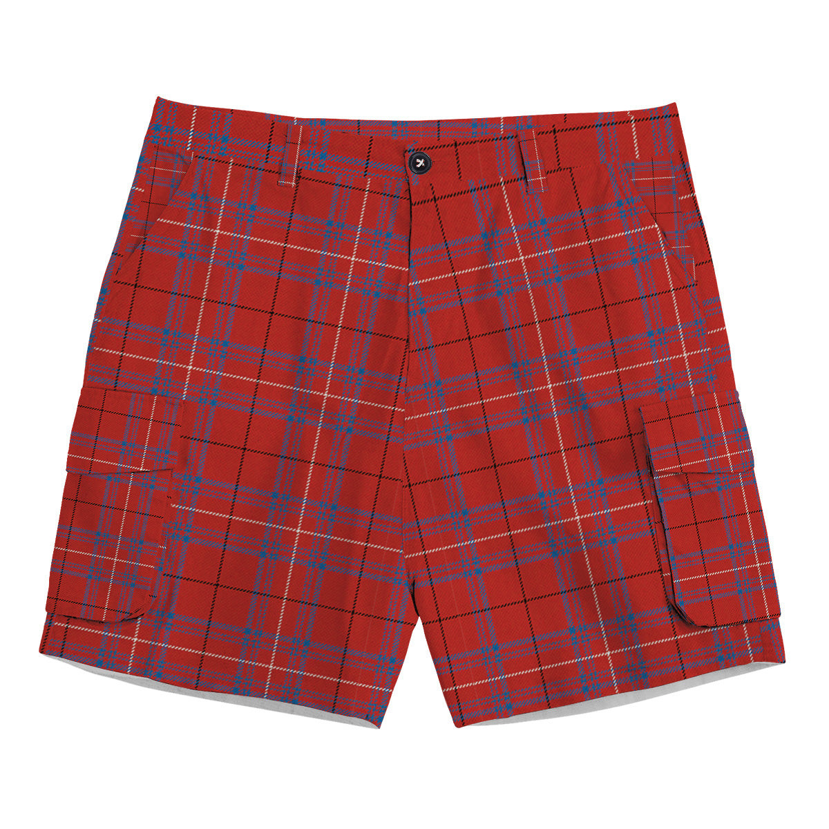 ScotsTee Shop Scottish Rose of Kilravock Ancient Tartan Plaid Cargo Shorts for Men