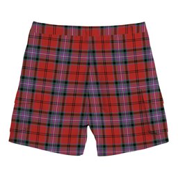 ScotsTee Shop Scottish Kelly of Sleat Red Ancient Tartan Plaid Cargo Shorts for Men