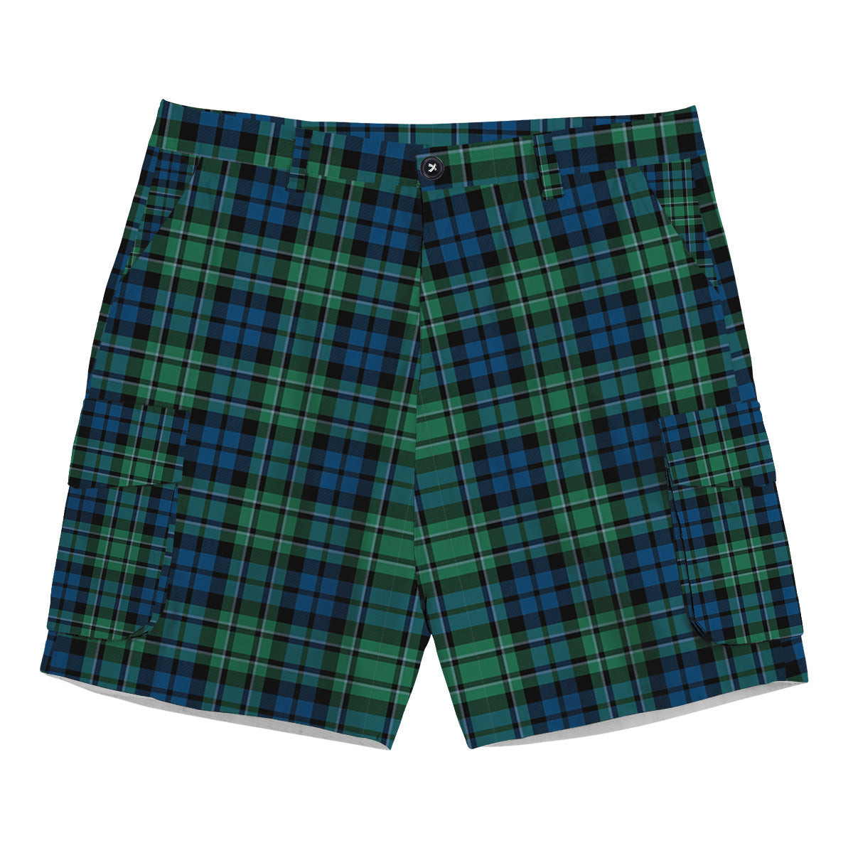 ScotsTee Shop Scottish MacCallum Ancient SC Tartan Plaid Cargo Shorts for Men
