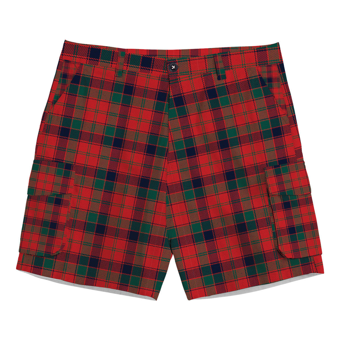 ScotsTee Shop Scottish Robertson 1819 Modern Tartan Plaid Cargo Shorts for Men