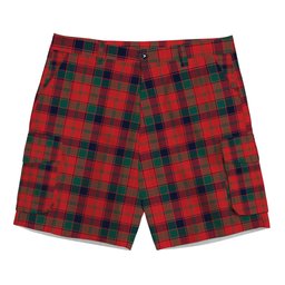 ScotsTee Shop Scottish Robertson 1819 Modern Tartan Plaid Cargo Shorts for Men