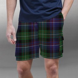 ScotsTee Shop Scottish Rankin Dalgleish 2 Tartan Plaid Cargo Shorts for Men