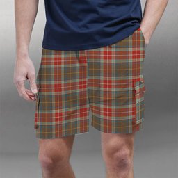 ScotsTee Shop Scottish Muirhead Hunting Ancient Tartan Plaid Cargo Shorts for Men
