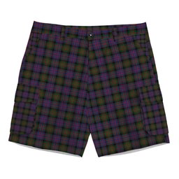 ScotsTee Shop Scottish MacDonell of Glengarry Tartan Plaid Cargo Shorts for Men